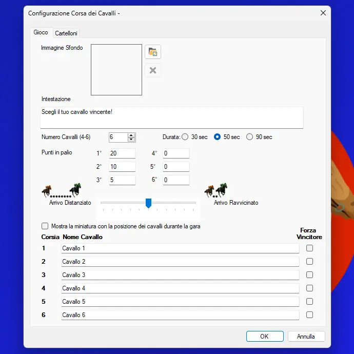 tantissime-opzioni Configurazioni Moduli Gioco